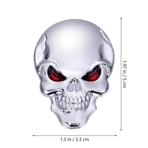 Autoemblem totenkopf silber - autoemblem,