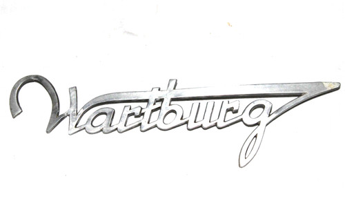Schriftzug emblem wartburg - wartburg, ca
